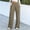 B_ Khaki, variant on Women's High Waist Soft Wide Leg Casual Pants, Stretchy Fabric with Pockets for Lounge Work Office and Daily Commute Wear