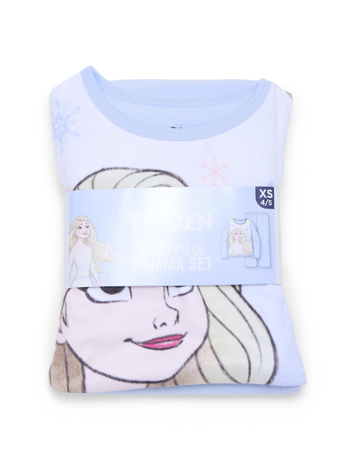 Disney Frozen 2 Girls Long Sleeve Top and Pants, 2-Piece Pajama Set, Sizes 4-12