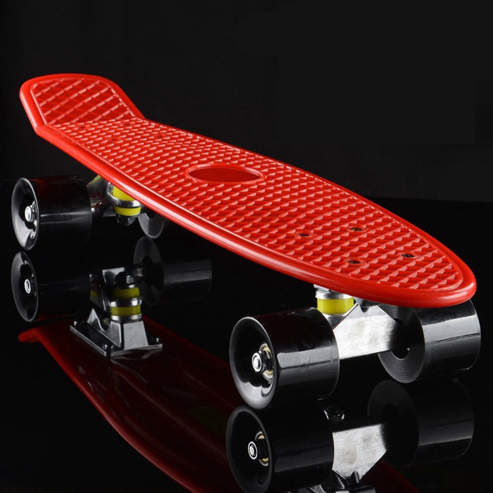 22 Inch Professional Skateboard with 4 Wheels Easy to Turn Smooth to 22 Inch Professional Skateboard with 4 Wheels Easy to Turn Smooth to