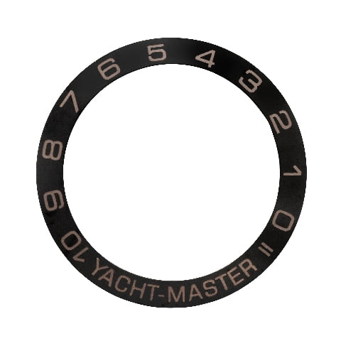 BLACK CERAMIC BEZEL INSERT FOR ROLEX YACHTMASTER 2 116680 116681, 116688, 116689