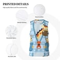 thumbnail image 6 of Easygdp Giraffe Come Out From Zipper Men's Mesh Basketball Jersey Quick Drying Sleeveless Shirts Fitted Muscle Tank Tops Sport Round Neck T-Shirt - X-Large, 6 of 9