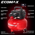 thumbnail image 2 of Compresor de aire ECOMAX 23 L 175 PSI portátil con tanque libre de aceite, 2 of 8