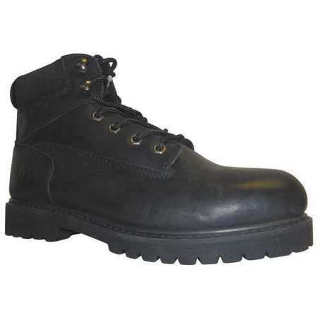 WORK MASTER - WORK MASTER STG-0225041BK-075 Work Boots,Steel Toe,6In ...