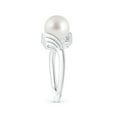 thumbnail image 3 of ANGARA South Sea Cultured Pearl Ring with Wing Motifs in 14K White Gold for Women | June Birthstone, Birthday, Anniversary, Jewelry Gift for Women | Pearl Ring, 3 of 8
