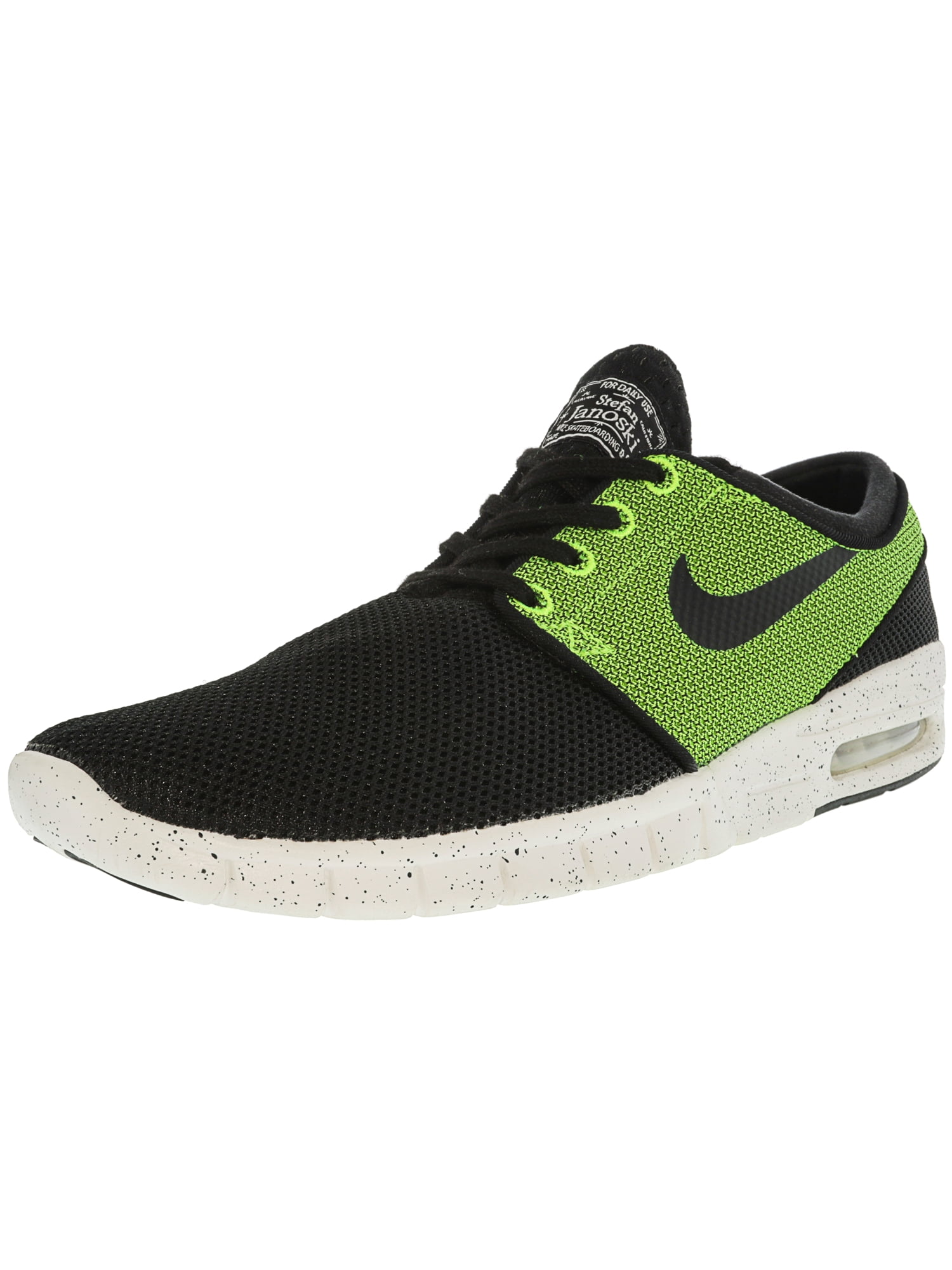 Nike Men's Stefan Janoski Max Black / Volt Ivory AnkleHigh Running