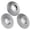 Silver, variant on Lunxisen 3 Pcs Flat Inclined Curved Angle Grinder Grinding Blades Set For Metal Wood Carving Sharpening Discs Accessories(16mm)