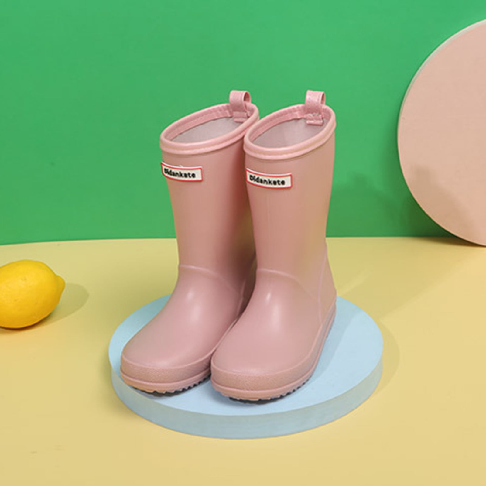 Girls Boys Unisex Kids Rain Boots Non Children Outdoor Shoe