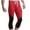 Red, variant on Miqool Men's 3/4 Compression Pants Drawstring Athletic Training Fitness Leggings Sports Base Layer Yoga Workout Capri Tights Pants Shapewear Underwear