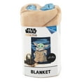 thumbnail image 6 of Baby Yoda Powerful Child Kids Blanket, 62 x 90, Microfiber, Blue, Star Wars, 6 of 7
