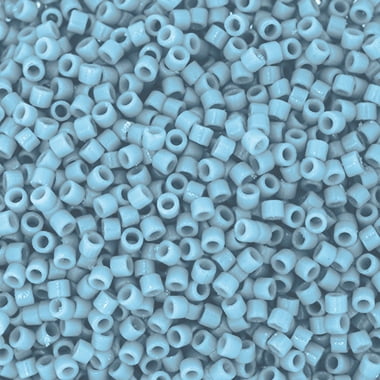 Miyuki Delica 11/0 - Duracoat Opaque Teint Saphir Clair - 5.2g de Perles de Verre Japonaises