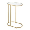 thumbnail image 6 of mDesign Mirror Accent Side/End Table Desk and Tray Furniture Unit - Soft Brass, 6 of 6
