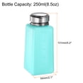 thumbnail image 2 of Uxcell Solvent Alcohol Dispensers 250ml(8.5oz) Push Down Liquid Dispenser Pump w Stainless Steel Lid, Green, 2 of 6