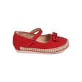 thumbnail image 2 of New Girl Floricienta Olivia-01 Leatherette Round Toe Flower Mary Jane Espadrille, 2 of 5