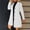 *White, variant on ClodeEU Womens Mid Long Wool Blend Coat, Notch Lapel Button Up Trench Coat,Casual Trendy Tunic Outwear Coffee,Womens Plus XL