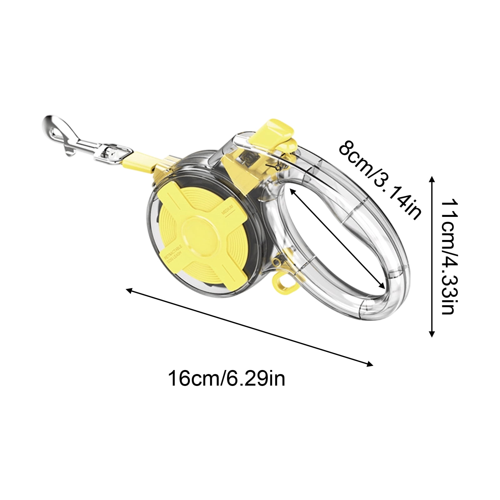 Retractable Dog Leash 4M Automatic Telescopic Pet Leash One Hand Brake 360 Degree Tangle-Free Reflective Nylon Dog Lead for Small Medium Dogs Walking Pet Supplies, Black