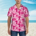 thumbnail image 2 of Balery Poodle Dog Camisas hawaianas de manga corta para hombre, camisas playeras de corte holgado, camisas de vacaciones con botones,Large, 2 of 7