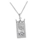 thumbnail image 3 of Collares para parejas, cadena larga ajustable, dijes, corona, colgante, collar para Plata, 3 of 9