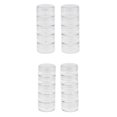 thumbnail image 1 of 4 Juegos de Pequeños de Plástico Transparente para Almacenamiento de , Apilables, Organizador, Tarro con Tapas Redond Sunnimix Recipientes apilables de almacenamiento, 1 of 8