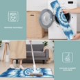 thumbnail image 6 of Blue Tie Dye Mandala Pattern Kitchen Rugs Sets Of 3,Kitchen Runner Rugs Non Skid Washable,Decorative Kitchen Floor Mats for Kitchen,Sink,Laundry,17"x30"+ 17"x47" + 17"x59", 6 of 6