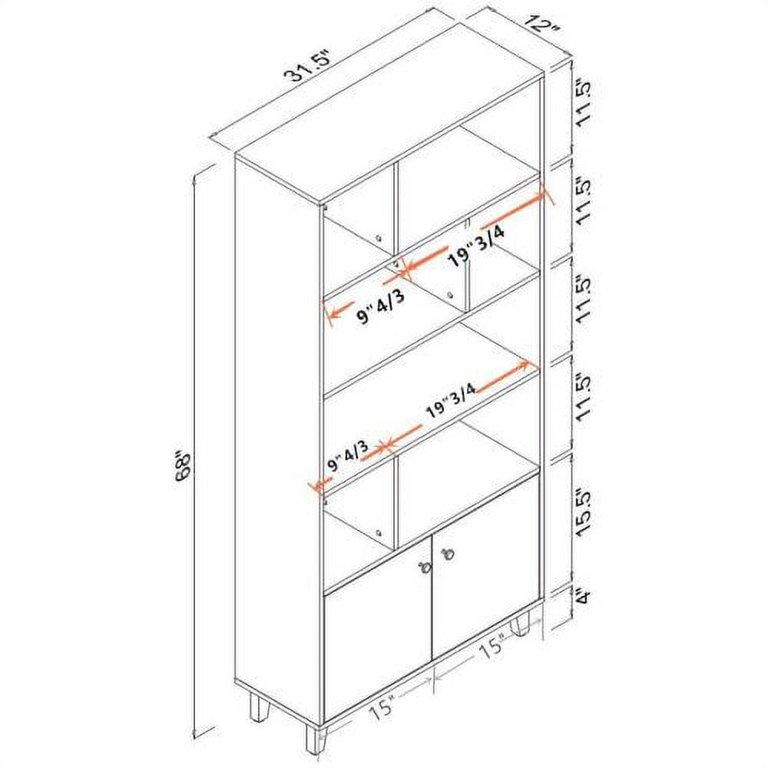 ANBAZAR 37.2 in. H 3-Tier Ladder Shelf Bookcase, Standing Shelf Storage Organizer with Wood and Metal Shelf for Home and Office, Brown