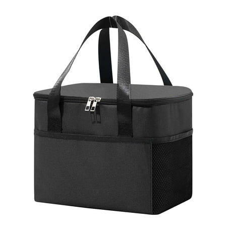Qholemyo Reusable Cooler Tote Insulated Lunch Box With Shoulder Strap Leak Proof For Office Outdoor Use