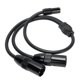 thumbnail image 1 of Divisor de cable de doble xlr a 6.35 mm, Salida de Señal Precisa de Compatibilidad Amplia 6.35 mm Femenino A xlr Cable de Divisor Estéreo Masculino para la Cámara, 1 of 7