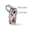 thumbnail image 2 of M21R Real Plated 45 Degree Banana Connector Double Screw Speaker Locking Banana Plug Plated, 2 of 7