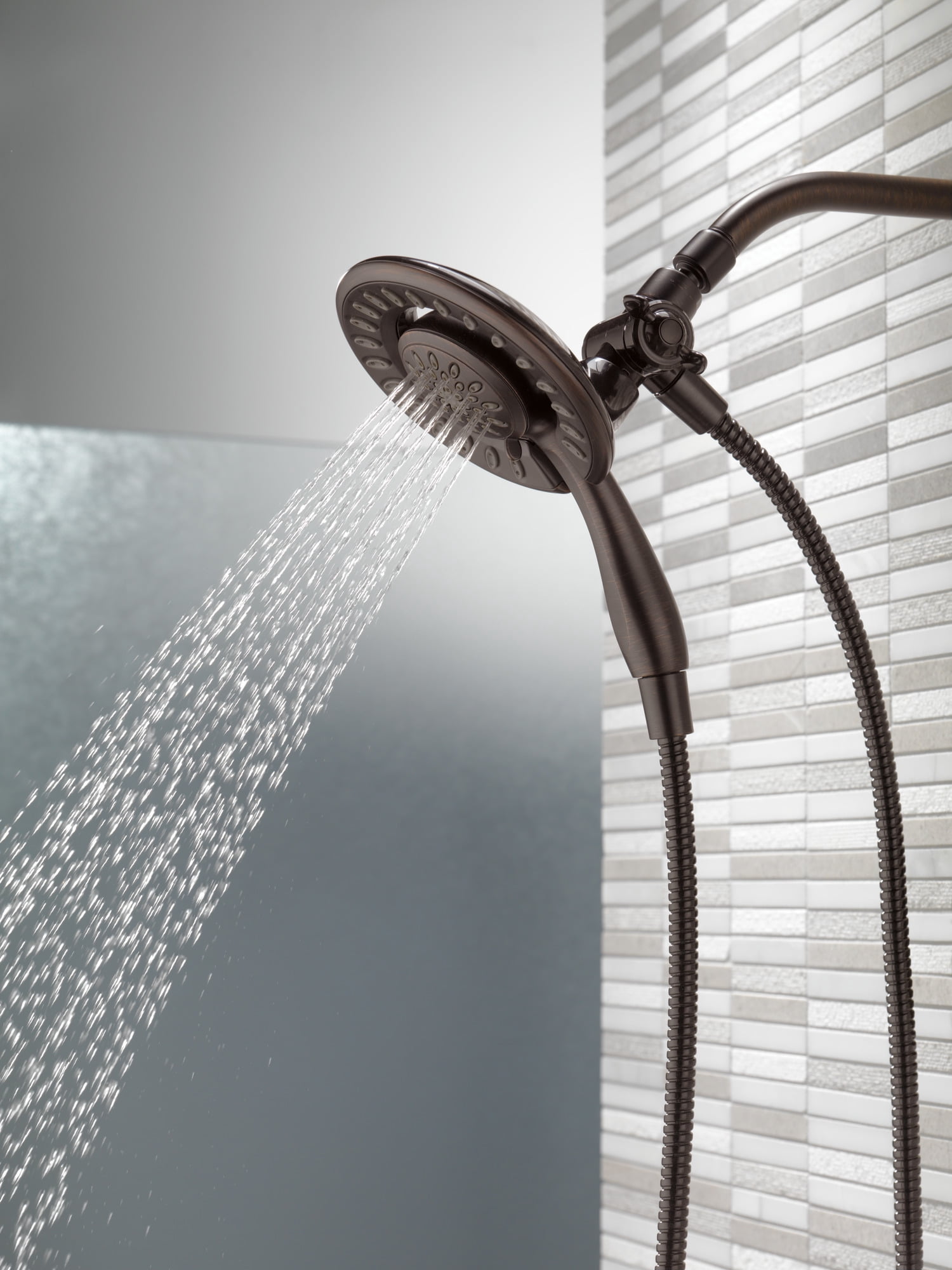 Delta Universal Showering Components In2ition® 4-Setting Two-in-One Shower in Venetian Bronze 58065-RB