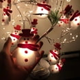 thumbnail image 5 of Christmas Snowman LED Light String Elk, 5 of 5