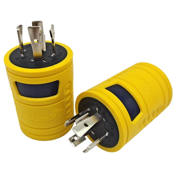 Parkworld 884883 20 AMP Power Adapter 4-Prong Generator Locking L14-20P Male to 5-20R Female