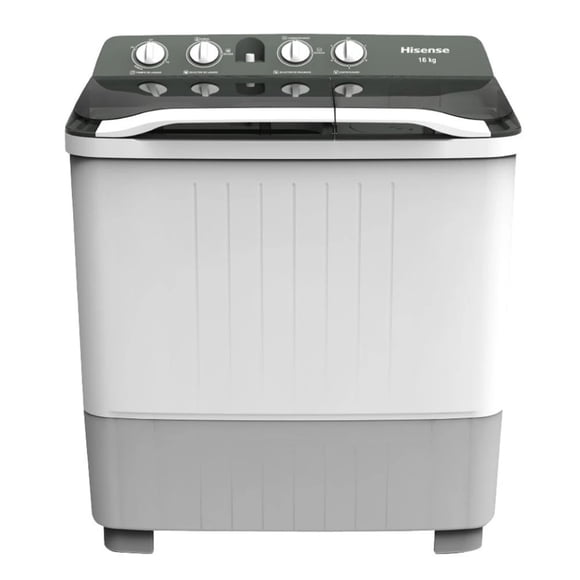 Lavadora Hisense  WSA1603P  16kg 2 Tinas Blanca