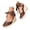 Brown, variant on Closed Toe Sandals for Women 3.35 Inch Wedge Platform Espadrilles Heels Lace up Summer Beach Dressy Walking Shoes Size 6-10