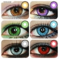 thumbnail image 2 of Lentes de contacto de 6 tonos para Halloween, lentillas de colores de 0 a 800 grados, lentillas de Cosplay, 2 OVOLOOK-1, par, 2 of 4
