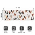 thumbnail image 5 of White Chicken Egg Pattern Door Rugs,Washable Non Slip Door Mats Indoor,Decorative Door Mats,Entry Mat Indoor for Entrance,Bedroom,Kitchen,Bathroom,16"x47", 5 of 6