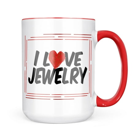 

Neonblond I Love Jewelry Mug gift for Coffee Tea lovers
