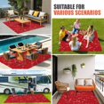 thumbnail image 4 of Red Christmas Outdoor Rug for Patio/Deck/Porch, Non-Slip Large Area Rug 6 x 9 Ft, Xmas Botanical Floral Rustic Indoor Outdoor Rugs Washable Area Rugs, Reversible Camping Rug Carpet Runner, 4 of 8