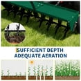 thumbnail image 4 of Heavy Duty Tow Behind Plug Aerator for Lawn - 48-Inch Width, All-Purpose Hitch, 3" Spikes & Inflatable Wheels - Ideal for Grass, Clay Soil & Large Yards - High-Quality Lawn Care Tool Kit, Green, 4 of 6