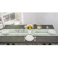 thumbnail image 2 of Green Stripes on Ivory Cotton Polyester Blend Table Runner (14Wx90L), 2 of 4