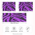 thumbnail image 4 of Purple Tiger Pattern Queen Size Satin Pillowcase 30''x20'' Double-Sided Print Soft Wrinkle Resistant, 4 of 9