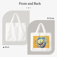 thumbnail image 2 of Yiaed Funny Alarm Clock Illustration Print Fluffy Shoulder Bag Plush Bags Women Ladies Tote Bag Fluffy White Furry Purse Handbag for Autumn and Winter, 2 of 7