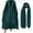 Dark Green, variant on IBTOM CASTLE Muslim Chiffon Abaya for Women Open Front Cardigan Modest Dress with Hijab Scarf Middle East Arabian Robe Islamic Long Dress M Black