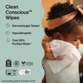 thumbnail image 3 of Clean Concious Sensitive Skin Wipes -  Face, Hands, Diaper Area, Pull-Out Dispenser, Hypoallergenic, 3 of 26