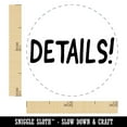 thumbnail image 2 of Details Text Self-Inking Rubber Stamp Ink Stamper - Black Ink - Mini 1/2 Inch, 2 of 7
