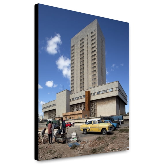 Canvas Print: Modern Building In Havana, Cuba, 2010
