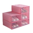 thumbnail image 4 of Soumake Transparent Stackable Dustproof Type Shoes Storage Container Home Decor, 4 of 4
