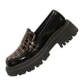 thumbnail image 2 of Miluxas Womens Loafers Comfortable Platform Penny Loafer Chunky Heel Business Casual Dress Shoes Patent Leather Women's Loafers & Slip-ons Black 6.5(38), 2 of 9