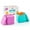 Pink Teal, variant on OmieDip for OmieBox UP (2 pack) Leakproof Dip Containers with lids - food safe silicone - 4.5 ounces (Sea Blue/Mint Green)