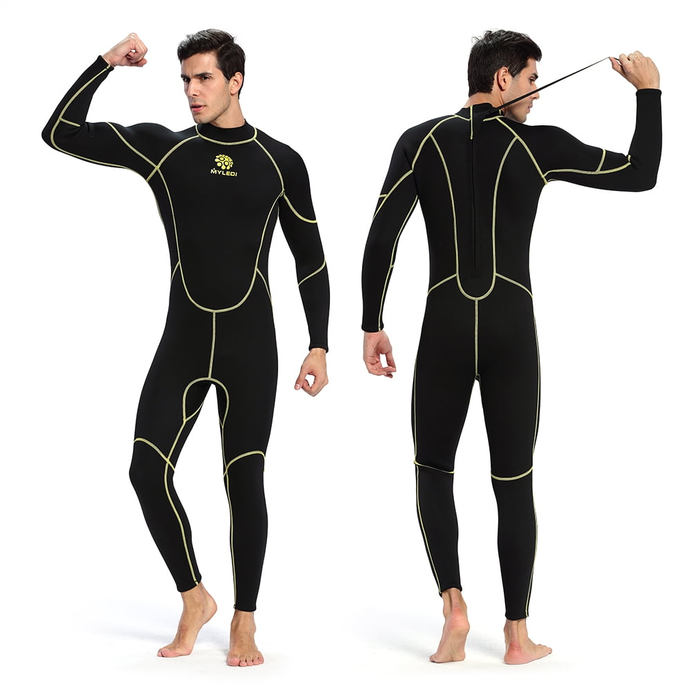 Details about   Full Body Diving Skin Suit Men Snorkeling Surfing Wetsuit Back Zip Jumpsuit 