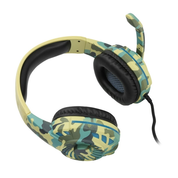 Auriculares con cable, auriculares duraderos para juegos con luz LED y micrófono para juegos de computadora,Auriculares para juegos Auriculares para juegos Auriculares con cable Auriculares con cable Higoodz Accesorios electrónicos