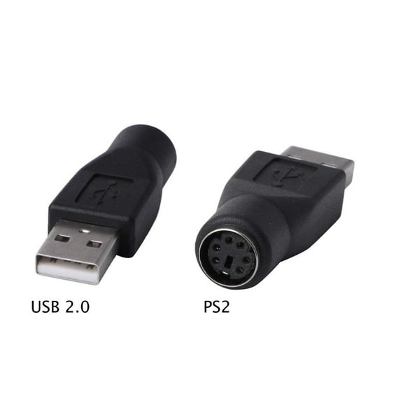 SANOXY PS/2 Female to USB Male Adapter-Replacement PS/2 Keyboard to USB Passive Adapter - M/F (BLACK)